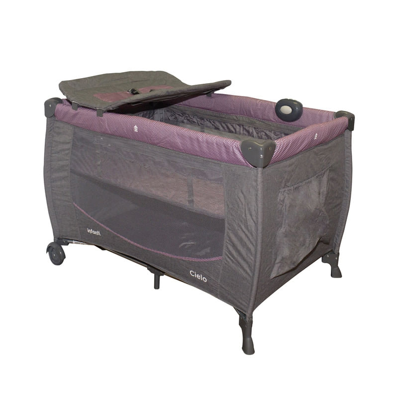 CORRAL CUNA CIELO ZIGZAG PINK INFANTI