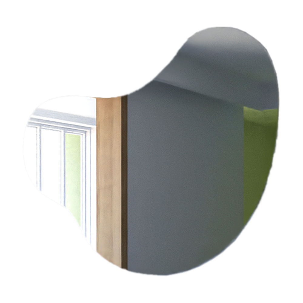 Espejo de Baño Otto Con Forma Irregular 110x90cm Tuhome