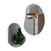 Espejo de Baño Leo Con Forma Irregular 50x62cm / 53.5x80.5cm Tuhome