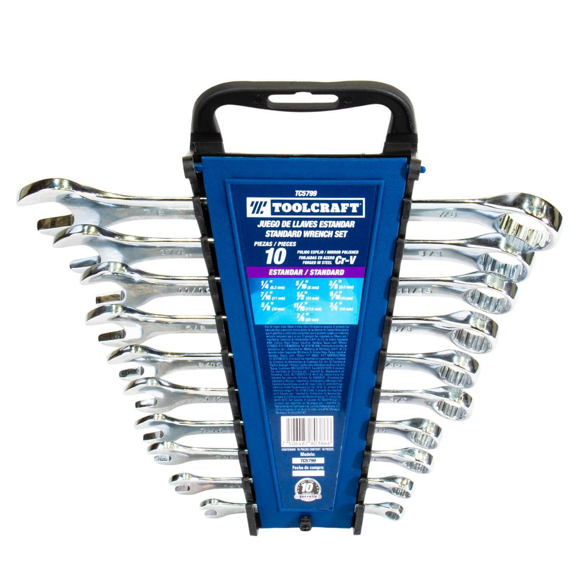 Juego de llaves mixtas 10 piezas TC5799 Toolcraft