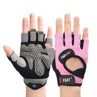 Guantes Gym TMT W46 Rosado Transpirables Fitness Crossfit