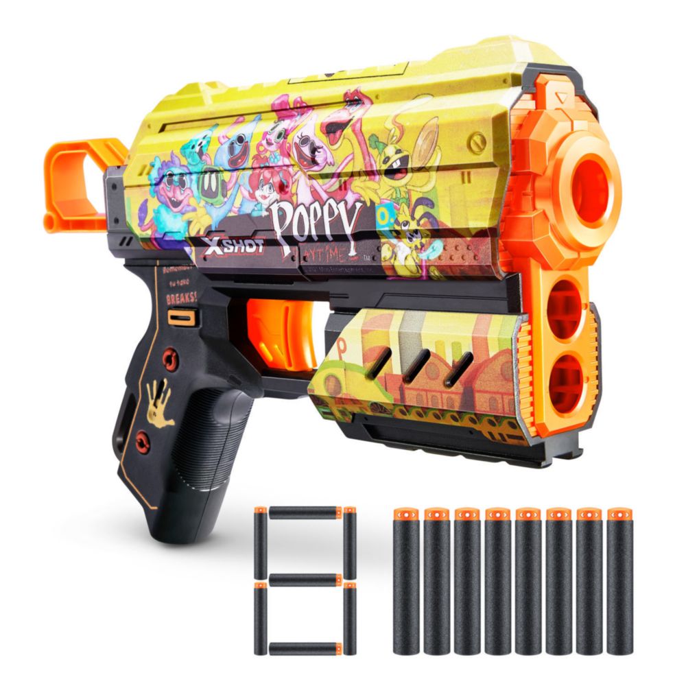 Lanzador De Dardos X-Shot Poppy Playtime