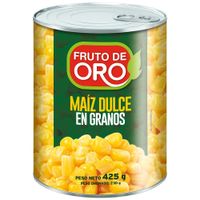 Maíz Dulce FRUTO DE ORO Lata 425g