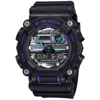 Reloj Casio G-Shock GA900AS-1A Digital Analógico Luz Led Dial Plateado
