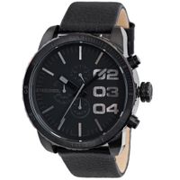 Reloj Diesel Double Down DZ4216 Cronometro Correa de Cuero Negro