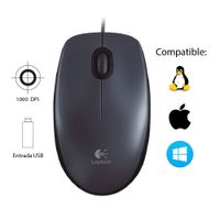 Mouse Logitech USB M90 Negro