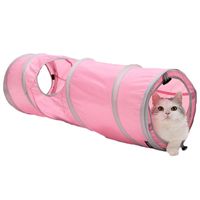 Tunel de juego para gatos Rosado