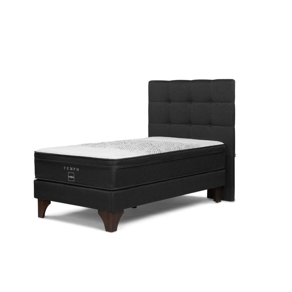 Dormitorio Europeo Tempo 1.5 Plazas Respaldo Issey Grafito