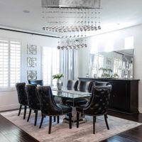 Luminaria De Cristal Massiel Adosada 4 Luces Acero Brillante Gu10 Led