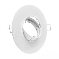 Set X 6 Spot  Zamac Redondo 11 cm Blanco C/Soquet Gu10