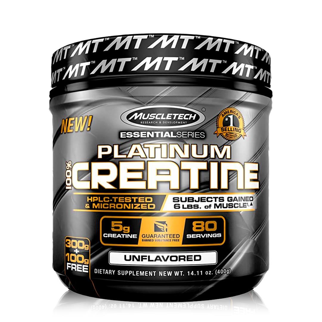 PLATINUM 100% CREATINE UNFLAVORED 400GR