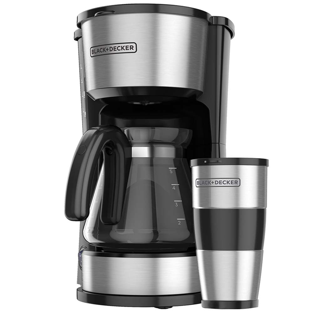 Cafetera BLACK AND DECKER 1.25L 4 en 1 CM0755S Negro