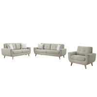 Juego de Sala Vintage 3 2 1 Kayruth Gris