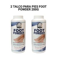 2 Talco para pies Foot Powder 200g