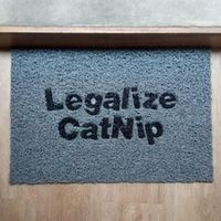 Tapete tipo NOMAD o Felpudo Atrapa Mugre Gris Legalize Catnip