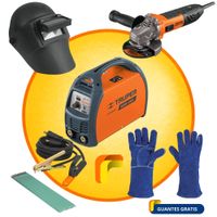 MEGACOMBO SOLDADOR 200A AMOLADORDA ERGOPRO 850W CARETA  ELECTRODOS