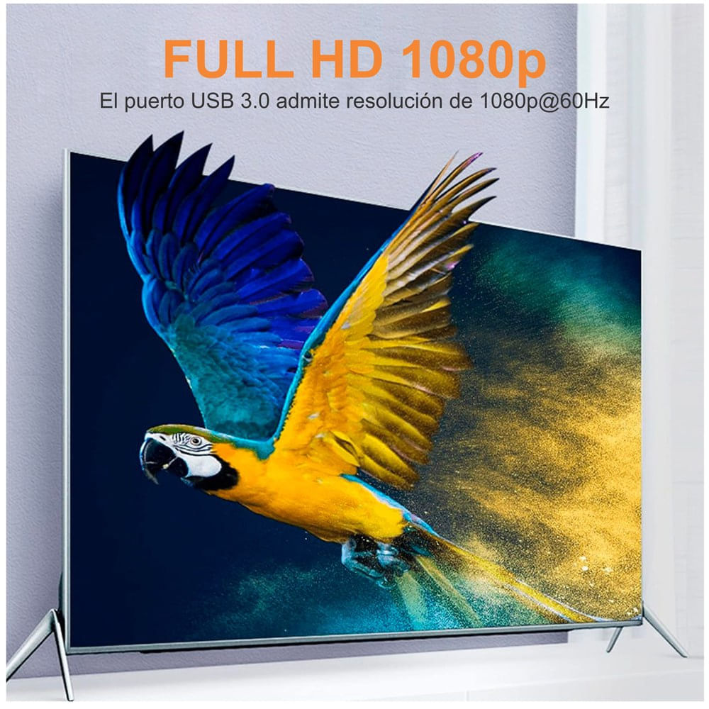 Adaptador convertidor USB 3.0 a VGA Full HD 1080P
