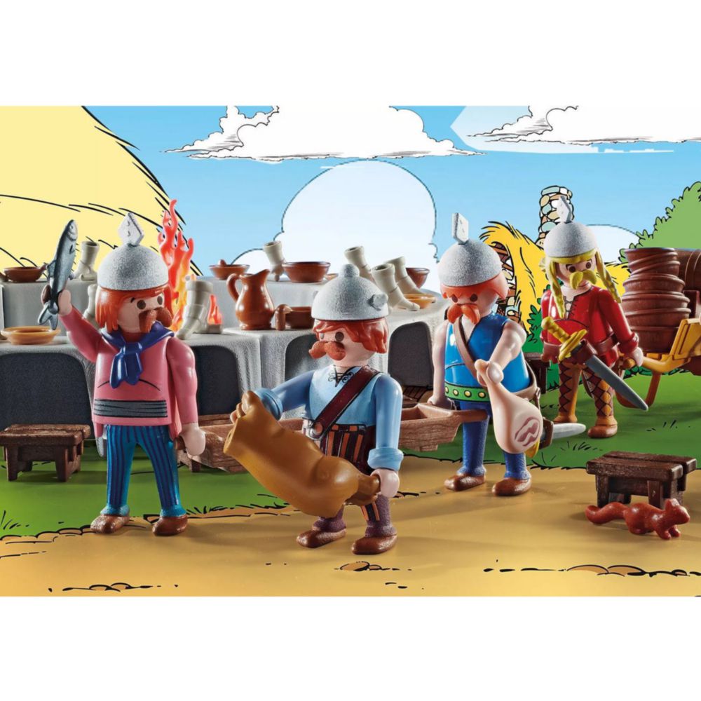 Set De Juego Playmobil Asterix Banquete De Aldea