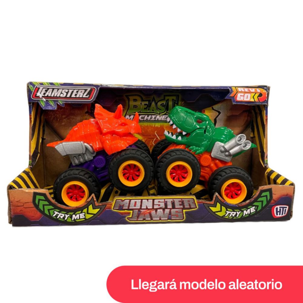 Autos Teamsterz Beast Machines Monster Jaws Fricción Pack X2