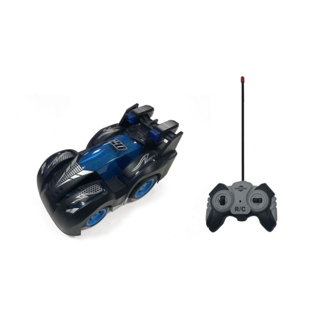 Auto Motor Extreme Gira 360 Azul Con Control Remoto