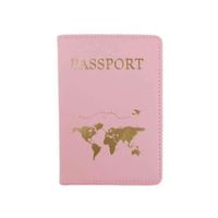 Porta Pasaporte Mapa Cool Bags Rosado