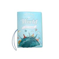 Porta Pasaporte Travel Around The World Cool Bags Azul