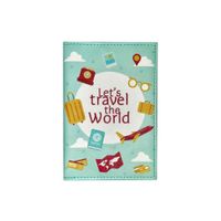 Porta Pasaporte Lets Travel Cool Bags Turquesa