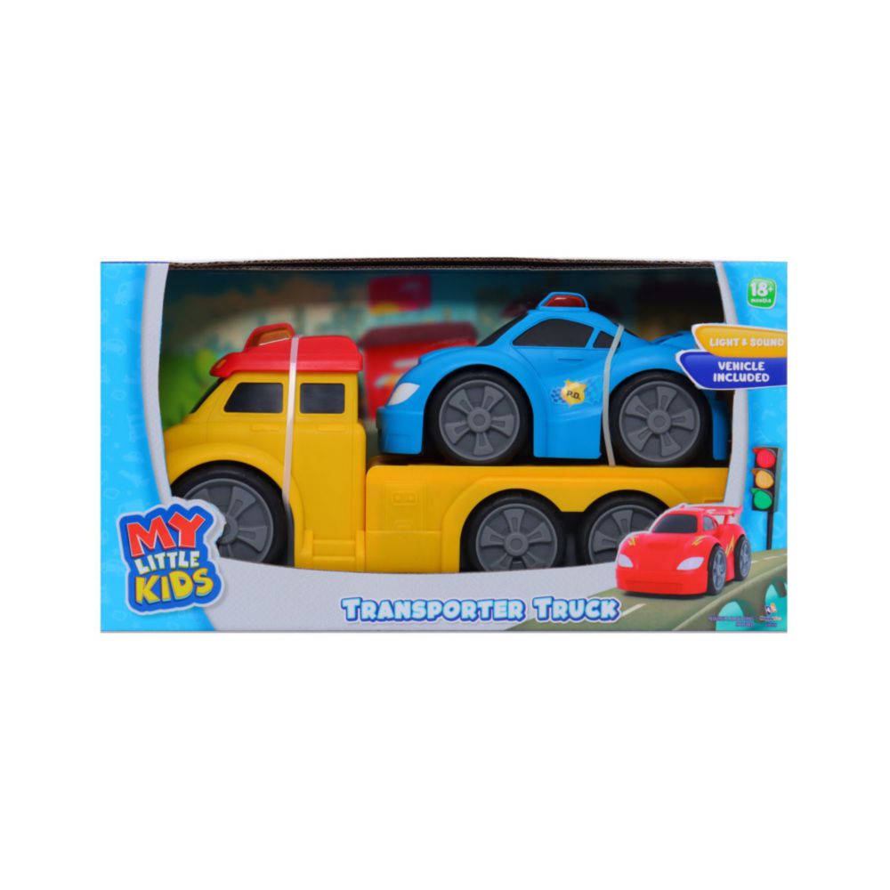 Camion Transportador My Little Kids Con Auto Celeste