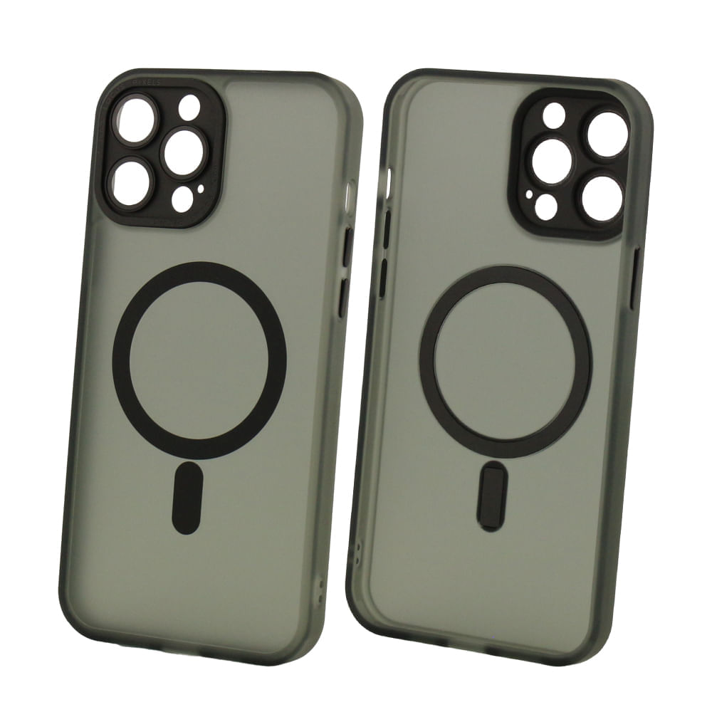 Case para iPhone 14 Pro con Magsafe para carga inalámbrica, negro