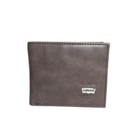 Billetera Bifold Cuero Revestido Levis Hombre - Marrón