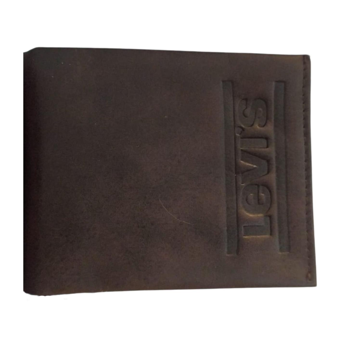Billetera Bifold Levis Para Hombre - Marron Oscuro