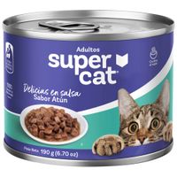 Comida para Perros SUPERCAT Adulto Todas las Razas Atún Lata 190g