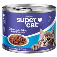 Comida para Perros SUPERCAT Cachorro Todas las Razas Pescado Lata 190g