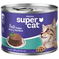 Comida para Perros SUPERCAT Adulto Todas las Razas Atún y Sardina Lata 180g