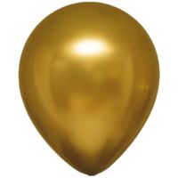 Globos de Latex OLEGO Cromado 09"" Oro 12un