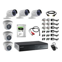 Kit 6 Cámaras de Vigilancia Hikvision Hd 720P 1Tb P2p Kit de Micrófono