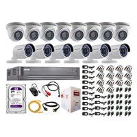 Kit 14 Cámaras de Vigilancia Hikvision Hd 720P Disco 2Tb P2p Kit de Micrófono