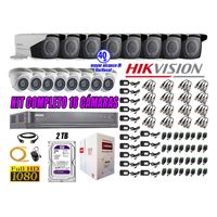 Kit 16 Cámaras de Seguridad Hikvision Full Hd 1080P mas Disco 2Tb Mayor Alcance Varifocal P2p