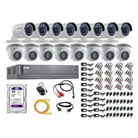 Kit 16 Cámaras de Vigilancia Hikvision Full Hd 1080P Disco 1Tb P2p Kit de Micrófono