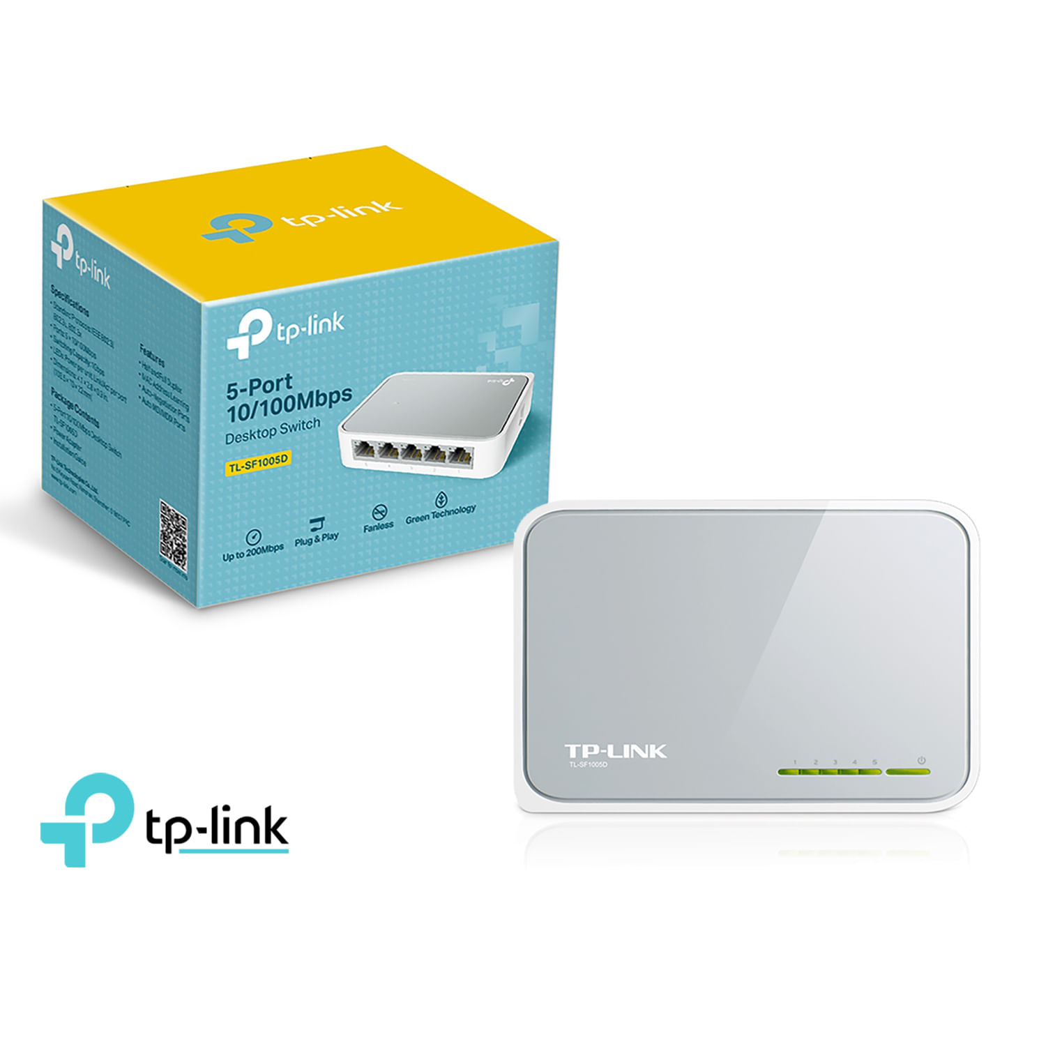 TP-Link Switch TL-SF1005D 5 Puertos RJ-45 10/100 Mbps Auto MDI/MDIX