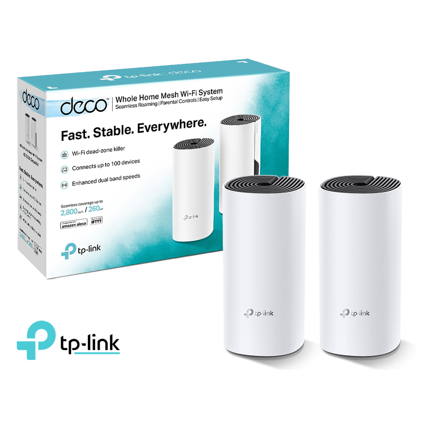 TP-Link Deco M4 2 Pack Sistema Wi-Fi 5 GHz 2,4 GHz Mesh AC1200