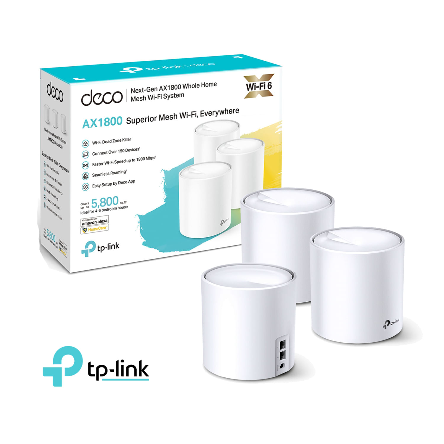 Tp-Link Deco X20 3 Pack Mesh Sistema Wifi 6 AX1800
