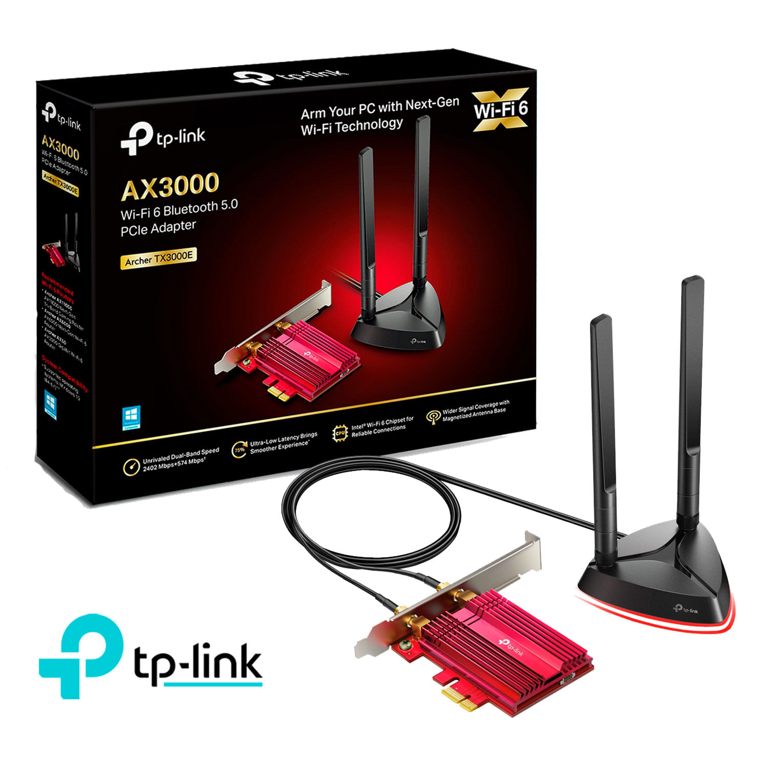TP-Link Inalámbrico PCIe Expres Archer TX3000 WiFi 6
