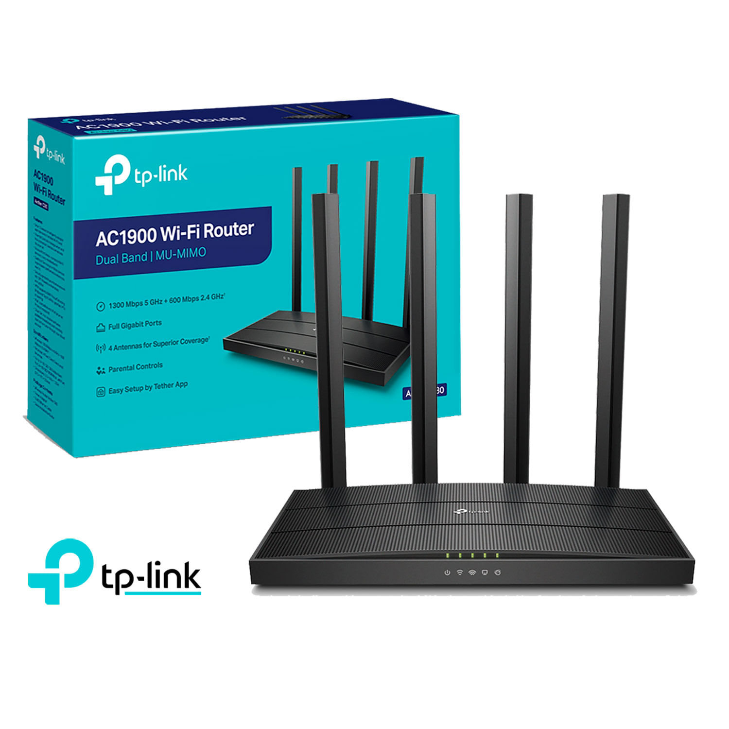 TP-Link Router Archer C80 AC1900 Wireless Dual Band 5 GHz 2,4 GHz