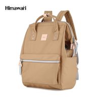 Himawari - Mochila multibolsillos porta laptop con USB - Camello