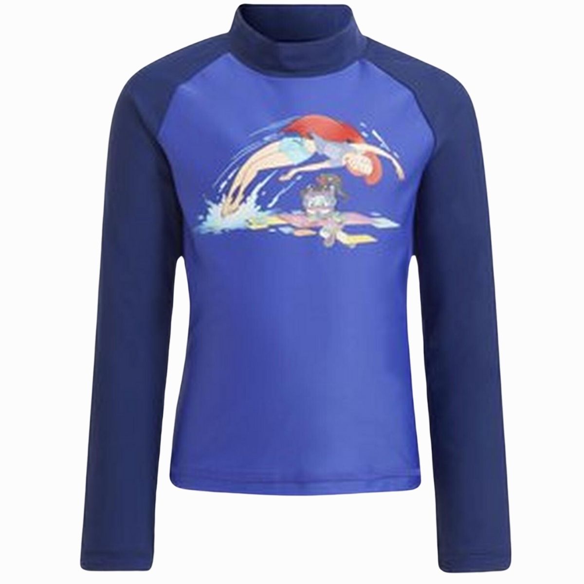 Licra o Polo piscina manga larga Adidas Niña La Sirenita Disney Azul - Talla 5