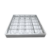 Rejilla empotrable para tubo LED 4x9W con lámpara