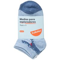Medias Pack 3 Pares Mod1 Polialgodón EUREKA Niño