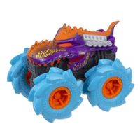 Auto Hotwheels Monster Trucks Morado Con Celeste