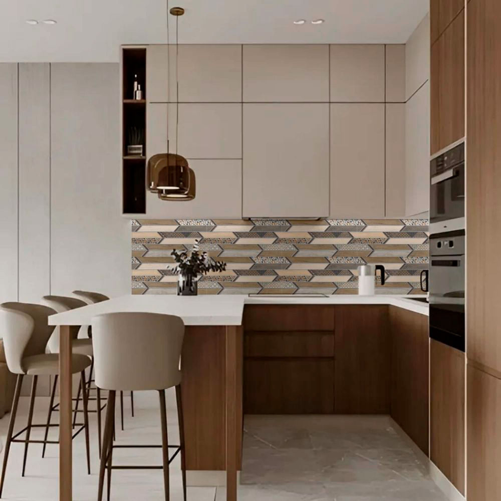 Pared Mood Brown Mix Brillo 30x60cm 1.62m2